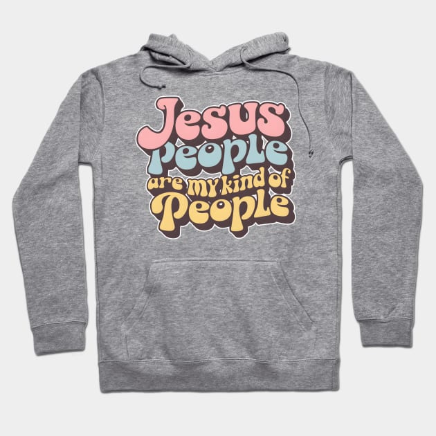 "Jesus People" Retro Bubble Letter Tee Hoodie by Reformed Fire